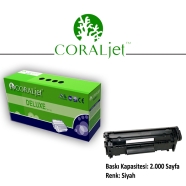 CORALJET PR-Q2612A Q2612A 2000 Sayfa SİYAH MUADIL Lazer Yazıcılar / Faks Maki...