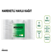 MYHOUSE MY1007 HAREKETLİ HAVLU KAĞIT 21 CM  4KG 6'lı FOTOSELLİ DİSPENSERLER İ...
