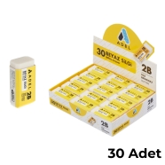 ADEL 2270000025000 S.Beyaz Dust-Free Silgi, 30'lu Silgi