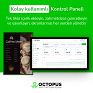 OCTOPUS CMS OCTCMS36 Dijital İçerik Ve Ekran Yönetim Yazılımı