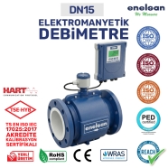 ENELSAN ELEKTROMANYETİK DEBİMETRE DN15 PN40 TEFLON 220V ETRANS-M410R1540-1181...