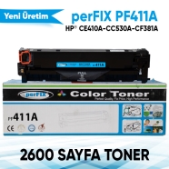 PERFIX PF411A PF411A 2600 Sayfa MAVİ (CYAN) MUADIL Lazer Yazıcılar / Faks Mak...